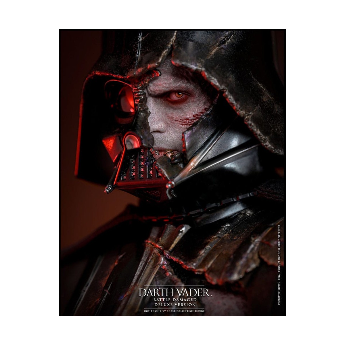 Hot toys Star Wars: Darth Vader Batalla Dañada Versión Deluxe MMS 1/6