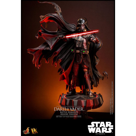 Hot toys Star Wars: Darth Vader Batalla Dañada Versión Deluxe MMS 1/6