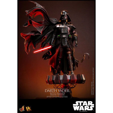 Hot toys Star Wars: Darth Vader Batalla Dañada Versión Deluxe MMS 1/6