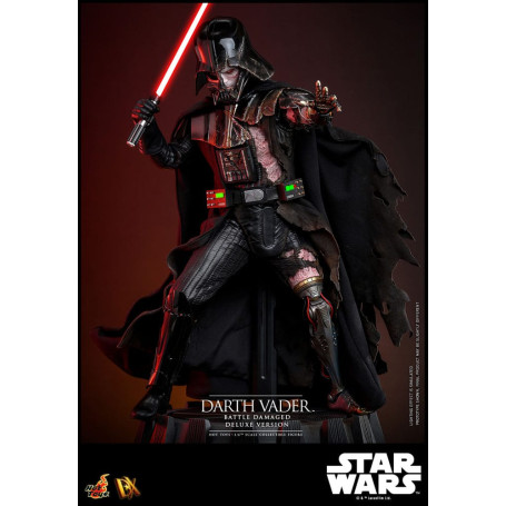 Hot toys Star Wars: Darth Vader Batalla Dañada Versión Deluxe MMS 1/6