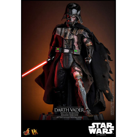 Hot toys Star Wars: Darth Vader Batalla Dañada Versión Deluxe MMS 1/6