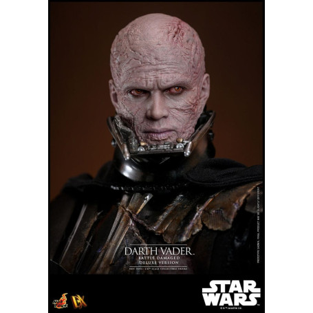Hot toys Star Wars: Darth Vader Batalla Dañada Versión Deluxe MMS 1/6