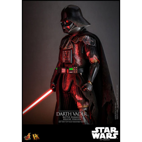 Hot toys Star Wars: Darth Vader Batalla Dañada Versión Deluxe MMS 1/6