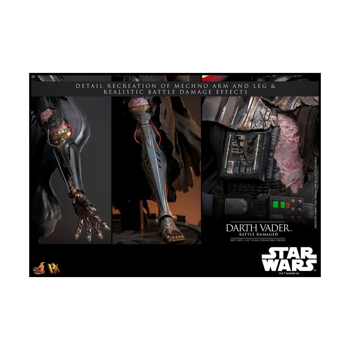 Hot toys Star Wars: Darth Vader Batalla Dañada MMS 1/6