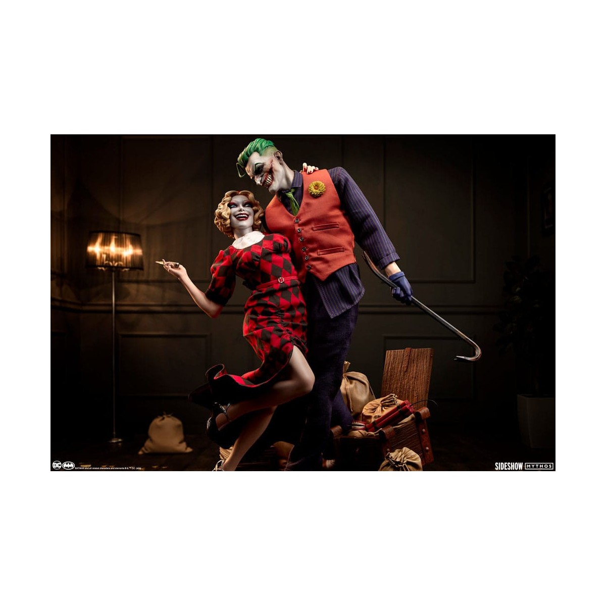 Sideshow DC Comics Mythos - El Joker y Harley Quinn: Amor sin Ley