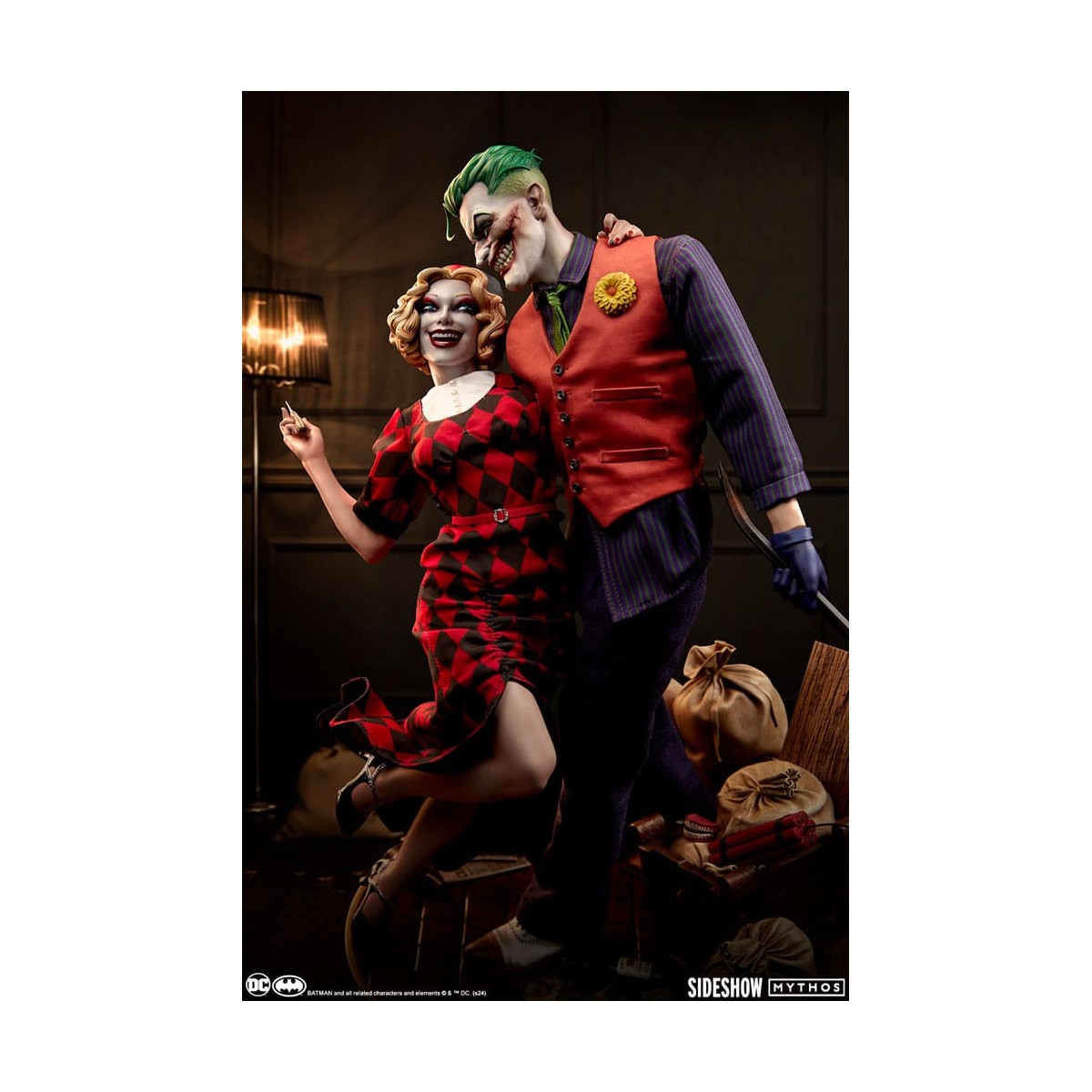 Sideshow DC Comics Mythos - El Joker y Harley Quinn: Amor sin Ley