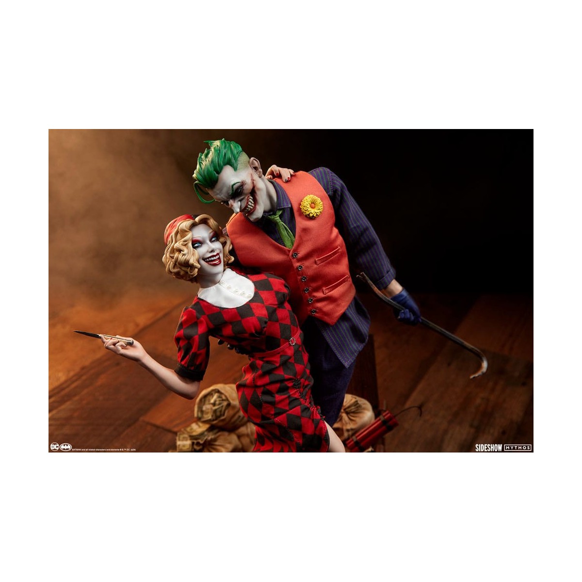 Sideshow DC Comics Mythos - El Joker y Harley Quinn: Amor sin Ley