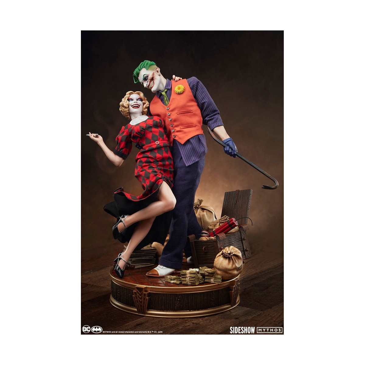 Sideshow DC Comics Mythos - El Joker y Harley Quinn: Amor sin Ley