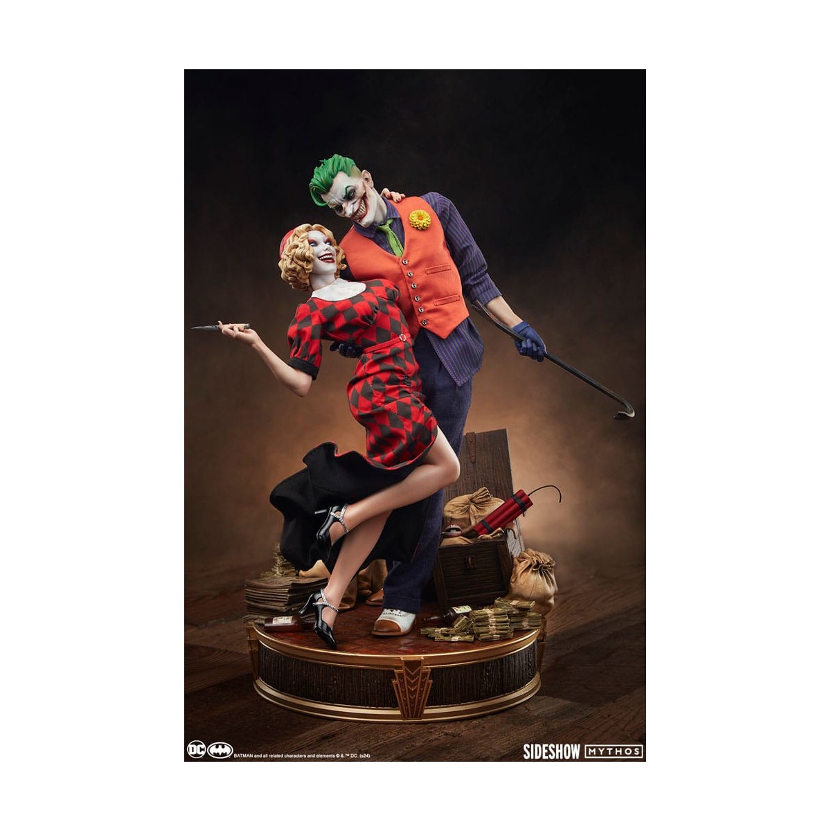 Sideshow DC Comics Mythos - El Joker y Harley Quinn: Amor sin Ley