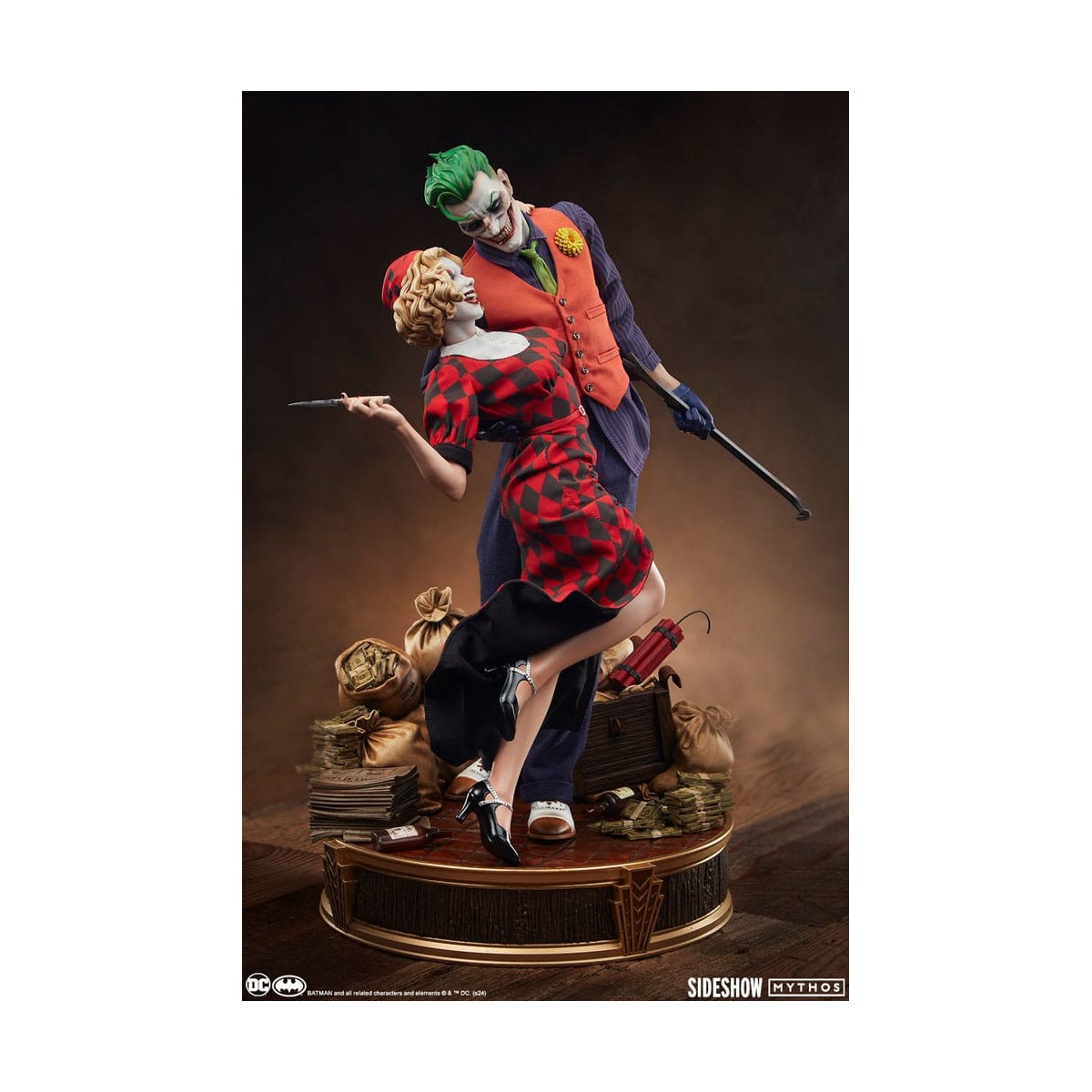 Sideshow DC Comics Mythos - El Joker y Harley Quinn: Amor sin Ley