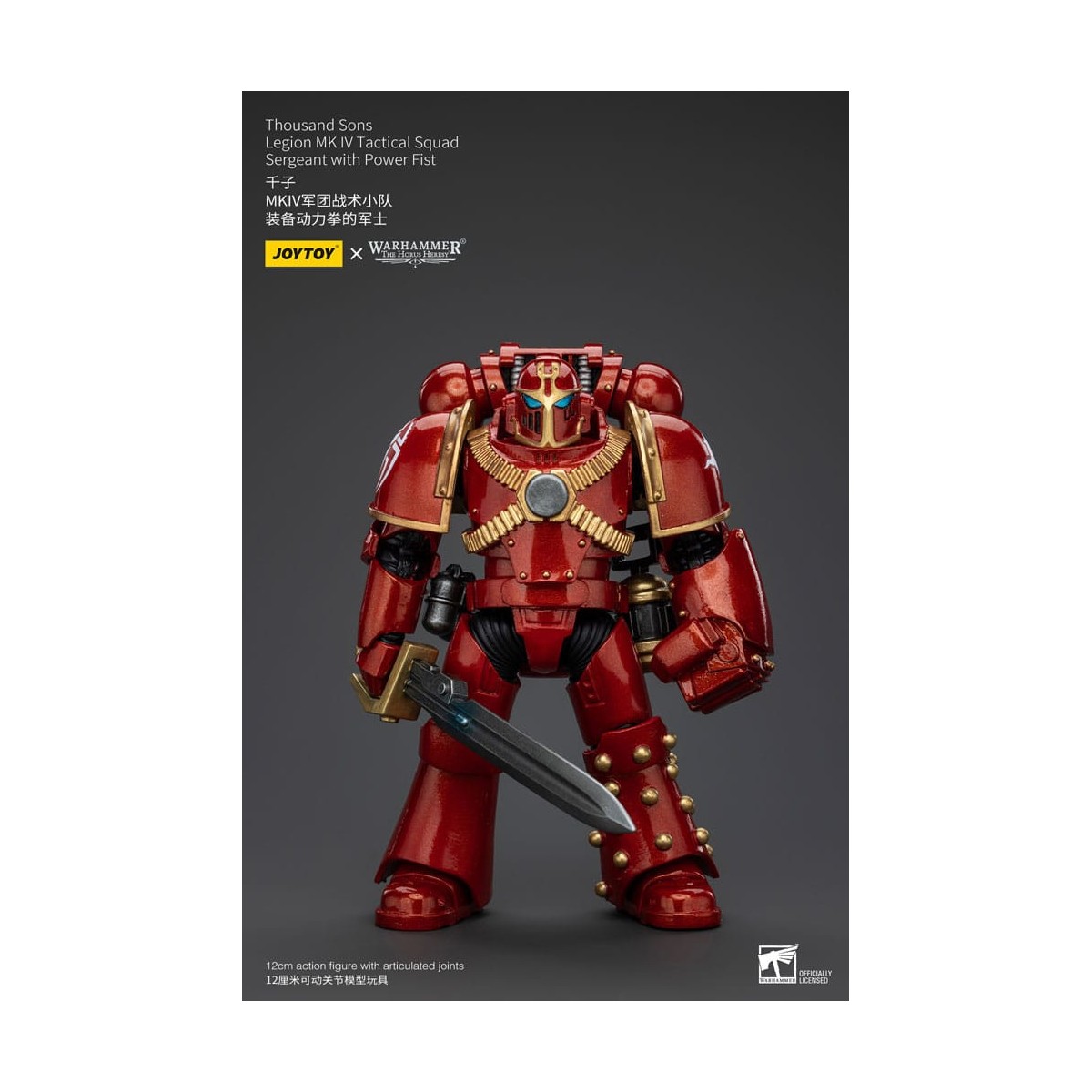 JoyToy Marines Espaciales - Mil hijos - Legión MK IV Sargento de Escuadra Táctica con Puño de Poder