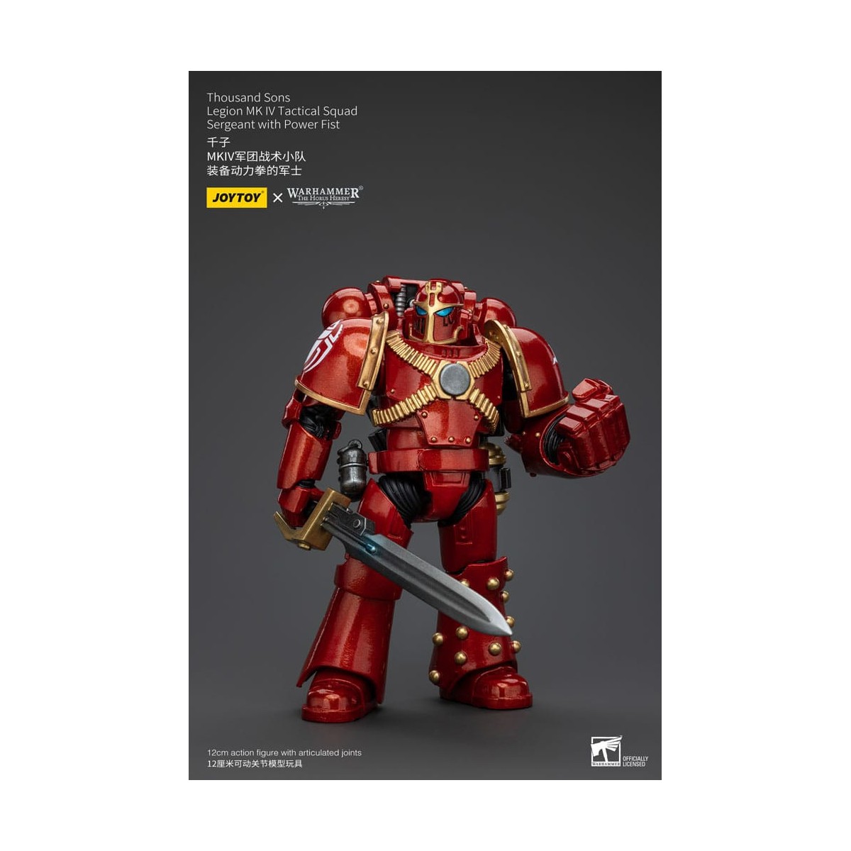 JoyToy Marines Espaciales - Mil hijos - Legión MK IV Sargento de Escuadra Táctica con Puño de Poder