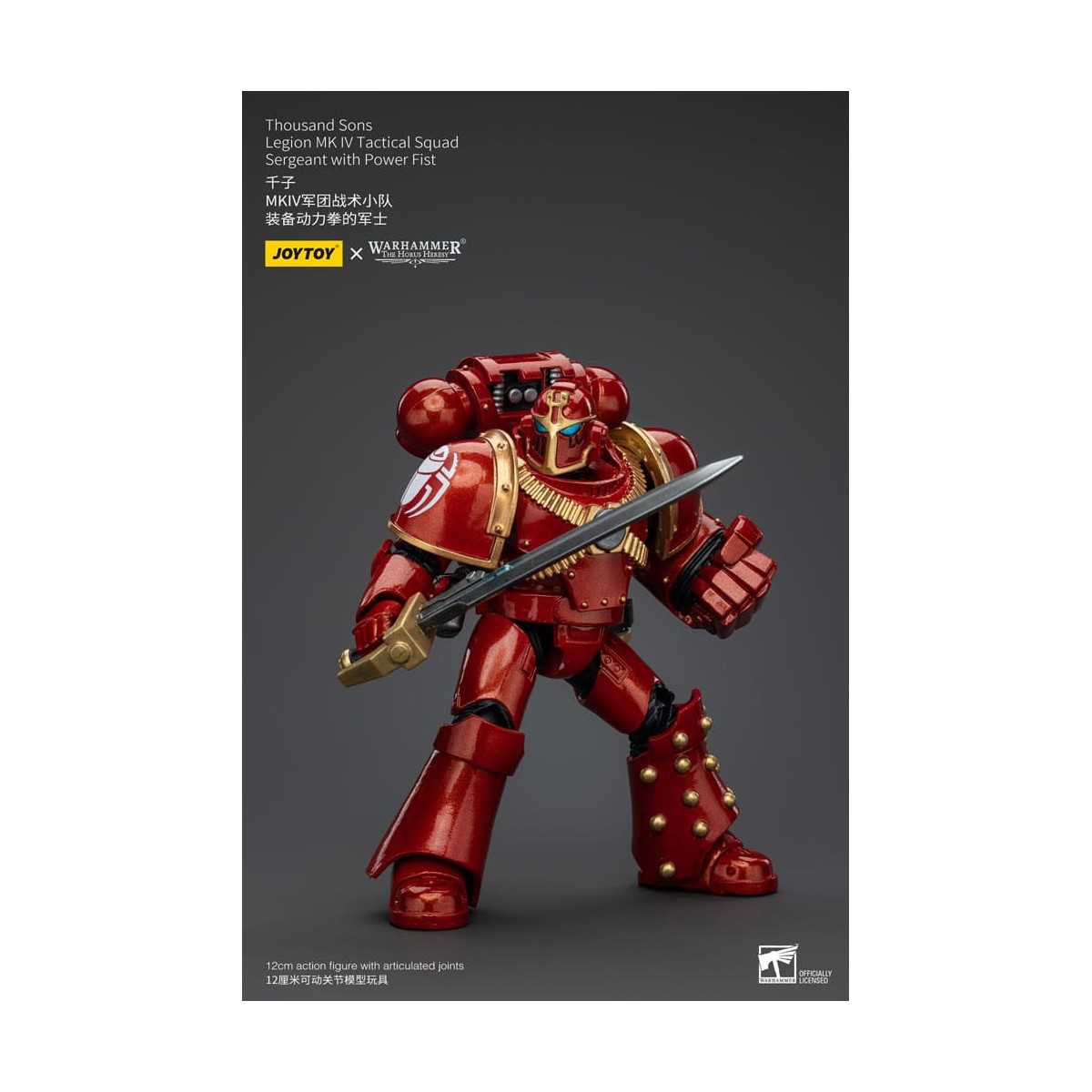 JoyToy Marines Espaciales - Mil hijos - Legión MK IV Sargento de Escuadra Táctica con Puño de Poder