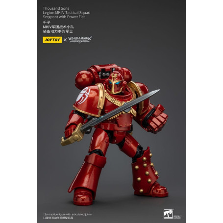 JoyToy Marines Espaciales - Mil hijos - Legión MK IV Sargento de Escuadra Táctica con Puño de Poder