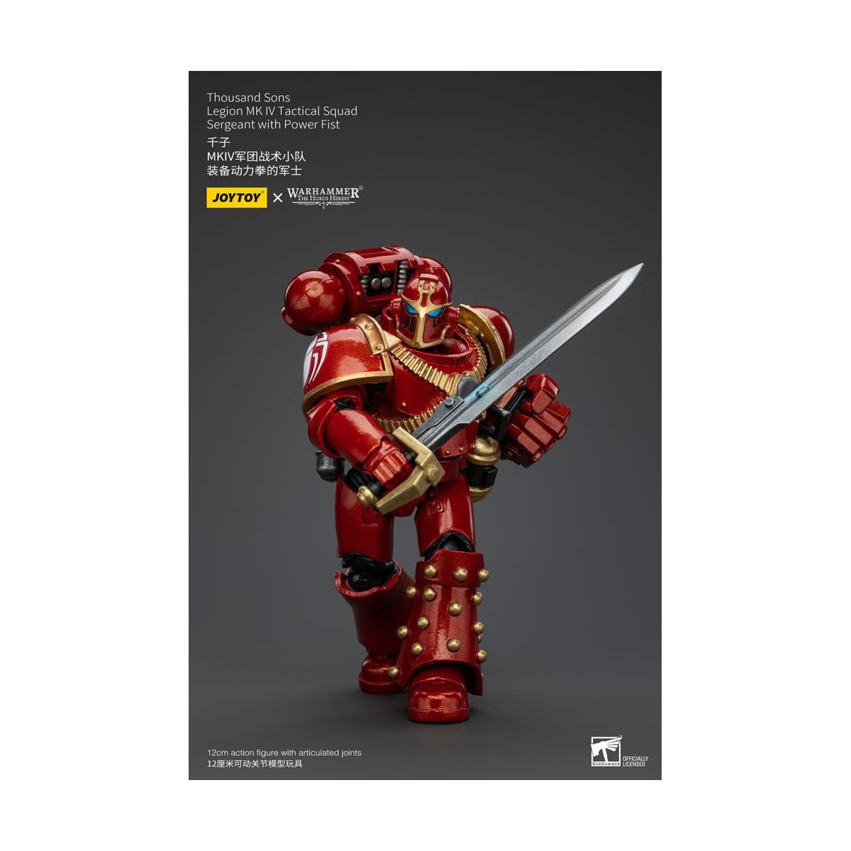JoyToy Marines Espaciales - Mil hijos - Legión MK IV Sargento de Escuadra Táctica con Puño de Poder