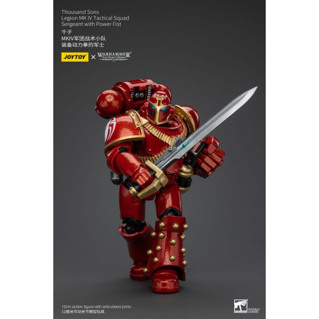 JoyToy Marines Espaciales - Mil hijos - Legión MK IV Sargento de Escuadra Táctica con Puño de Poder