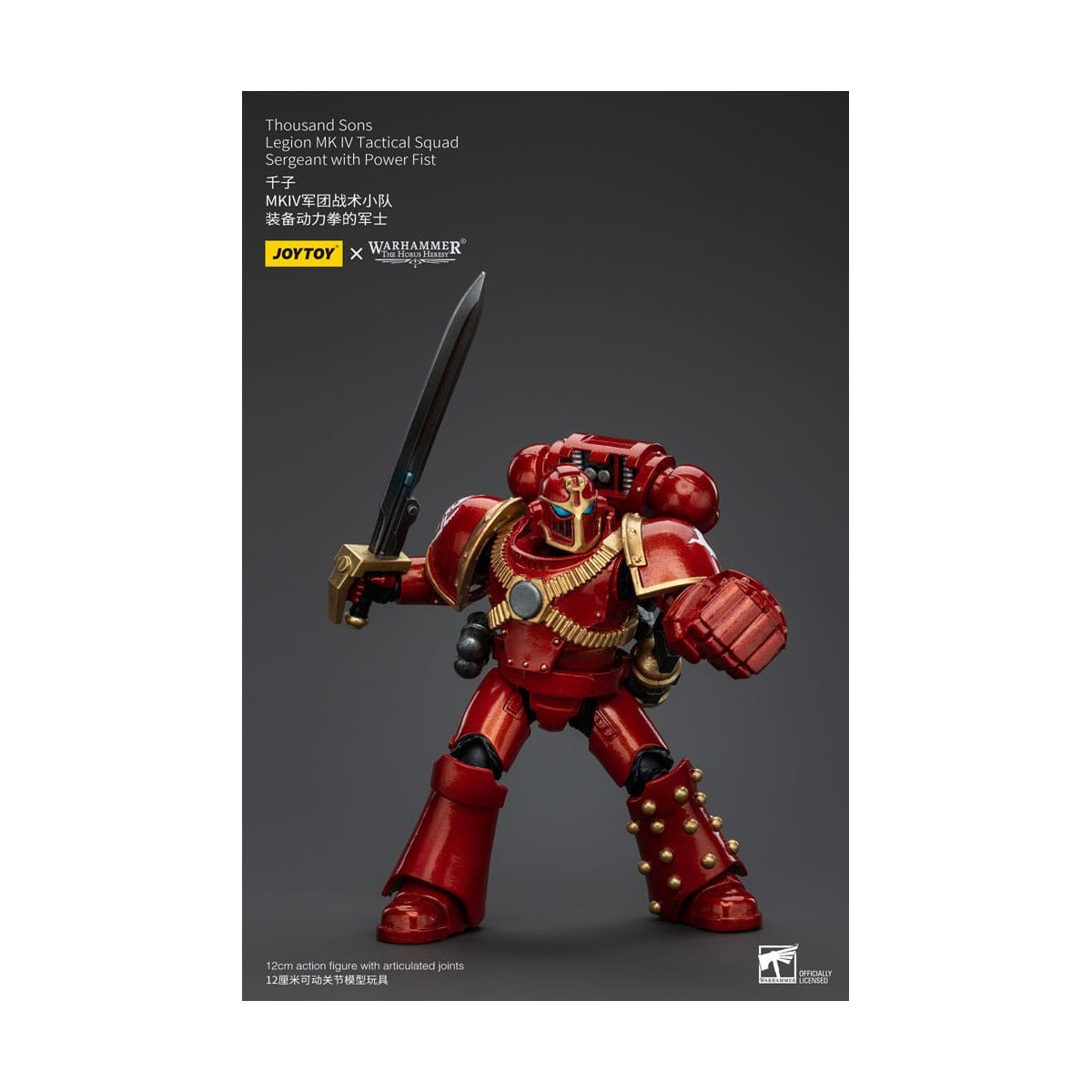 JoyToy Marines Espaciales - Mil hijos - Legión MK IV Sargento de Escuadra Táctica con Puño de Poder