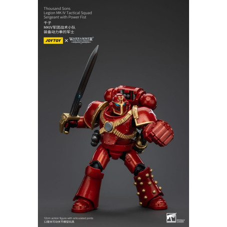 JoyToy Marines Espaciales - Mil hijos - Legión MK IV Sargento de Escuadra Táctica con Puño de Poder