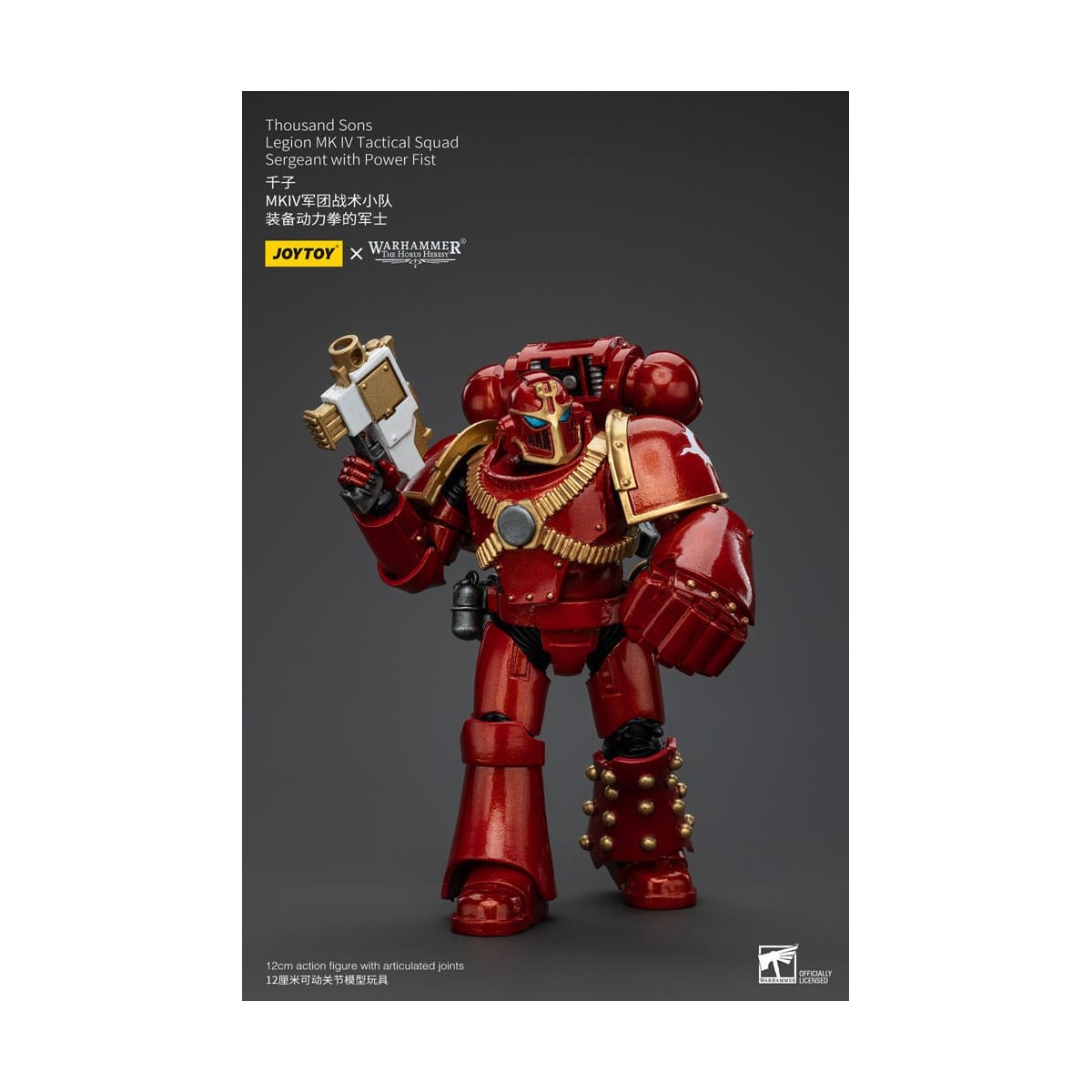 JoyToy Marines Espaciales - Mil hijos - Legión MK IV Sargento de Escuadra Táctica con Puño de Poder