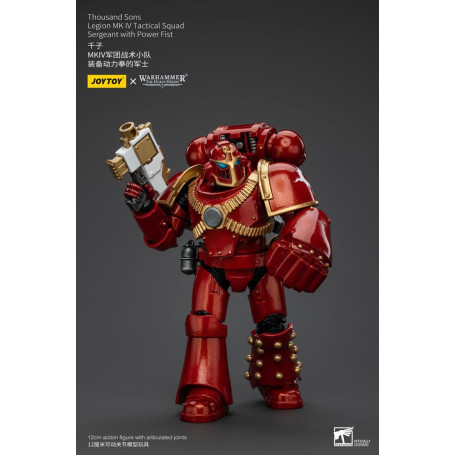 JoyToy Marines Espaciales - Mil hijos - Legión MK IV Sargento de Escuadra Táctica con Puño de Poder