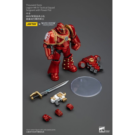 JoyToy Marines Espaciales - Mil hijos - Legión MK IV Sargento de Escuadra Táctica con Puño de Poder