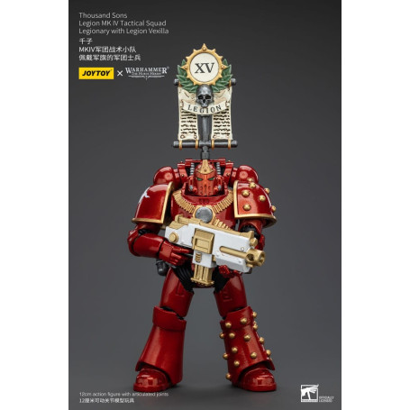 JoyToy Space Marines - Mil hijos - Legión MK IV Escuadra Táctica Legionario con Legión Vexilla