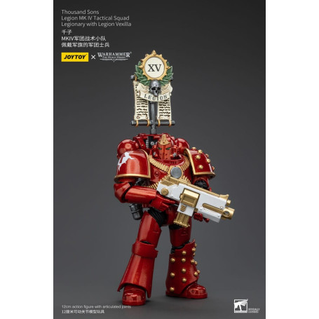 JoyToy Space Marines - Mil hijos - Legión MK IV Escuadra Táctica Legionario con Legión Vexilla