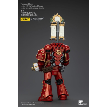 JoyToy Space Marines - Mil hijos - Legión MK IV Escuadra Táctica Legionario con Legión Vexilla