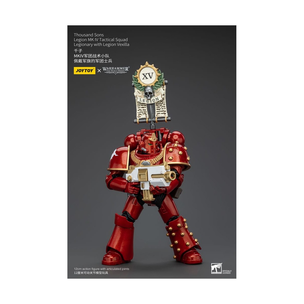 JoyToy Space Marines - Mil hijos - Legión MK IV Escuadra Táctica Legionario con Legión Vexilla