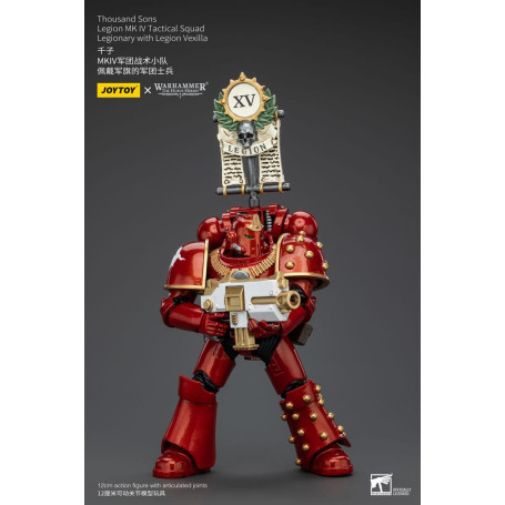 JoyToy Space Marines - Mil hijos - Legión MK IV Escuadra Táctica Legionario con Legión Vexilla