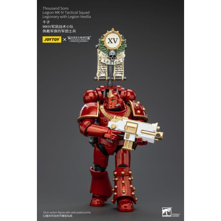 JoyToy Space Marines - Mil hijos - Legión MK IV Escuadra Táctica Legionario con Legión Vexilla