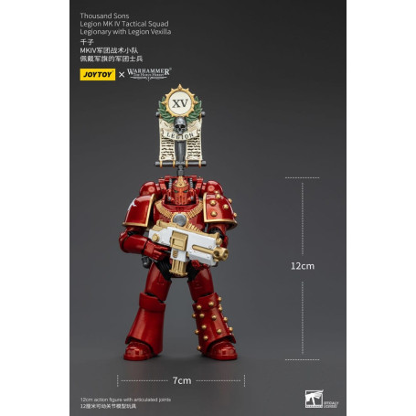 JoyToy Space Marines - Mil hijos - Legión MK IV Escuadra Táctica Legionario con Legión Vexilla