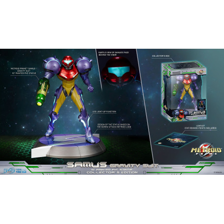 First 4 Figures - Metroid - SAMUS GRAVITY SUIT Collector's Edition Estatua de PVC