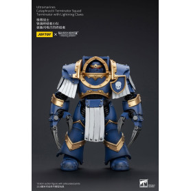 JoyToy - Marines Espaciales - Ultramarines - Escuadra Terminator Cataphractii - Terminator con Garras Relámpago 1/18