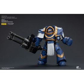 JoyToy - Marines Espaciales - Ultramarines - Escuadra Terminator Cataphractii - Terminator con Auto Cañón Reaper 1/18