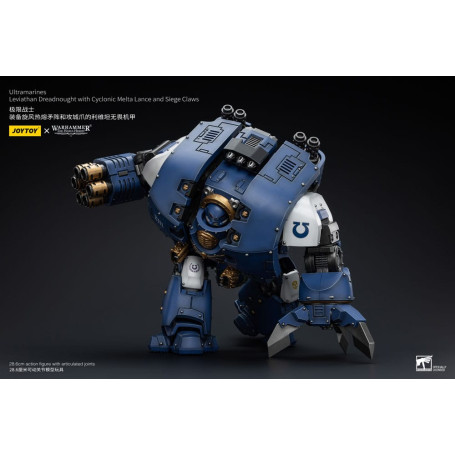 JoyToy - Marines Espaciales - Ultramarines - Leviatán Dreadnought con Lanza Melta Ciclónica y Garras de Asedio 1/18