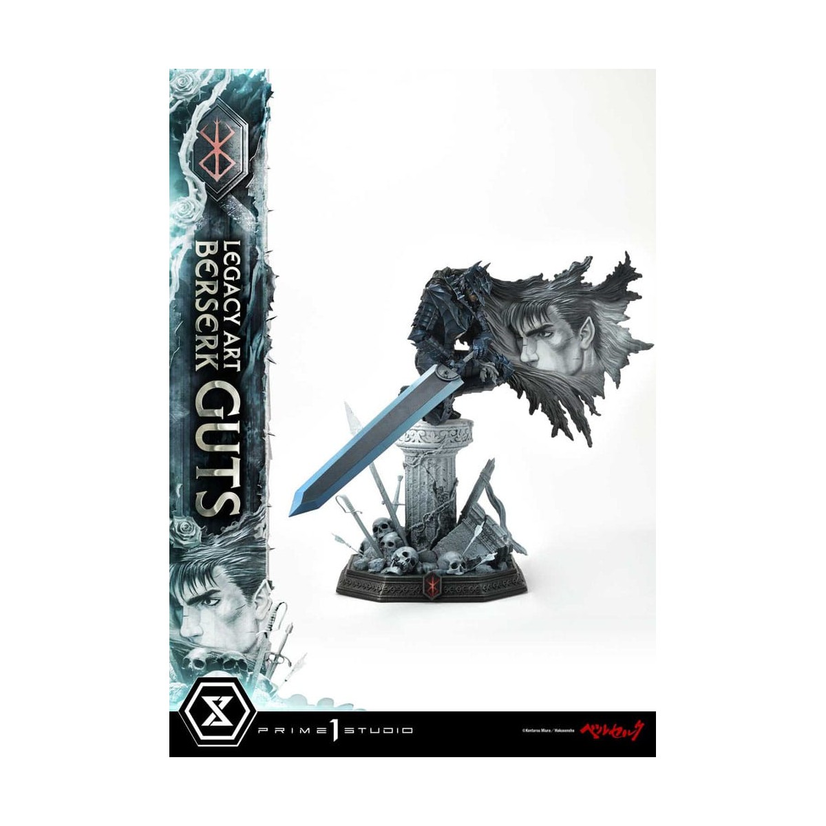 Prime 1 Studio Berserk - Kentaro Miura Legacy Art Berserker GUTS Bonus Version Estatua a escala 1/6