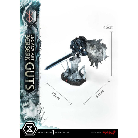 Prime 1 Studio Berserk - Kentaro Miura Legacy Art Berserker GUTS Bonus Version Estatua a escala 1/6