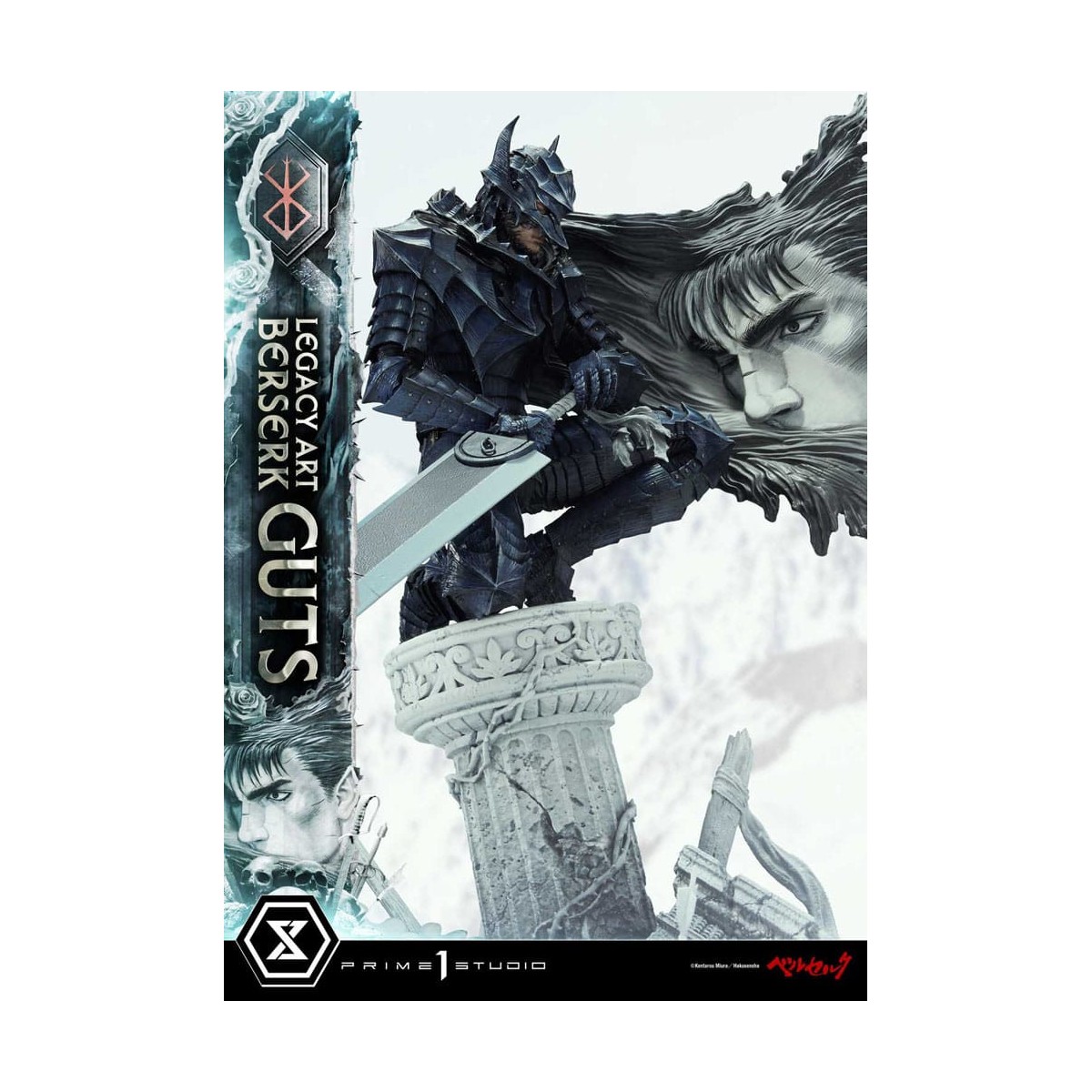 Prime 1 Studio Berserk - Kentaro Miura Legacy Art Berserker GUTS Bonus Version Estatua a escala 1/6