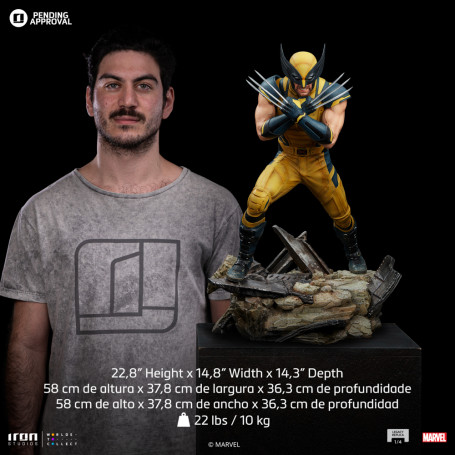 Iron Studios Marvel - Wolverine Legacy Replica 1/4 - Deadpool & Wolverine