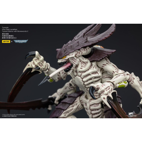 JoyToy Tiránidos - Flota Colmena Guerrero Leviatán con Espadas Hueso 2 1/18 - Warhammer 40K