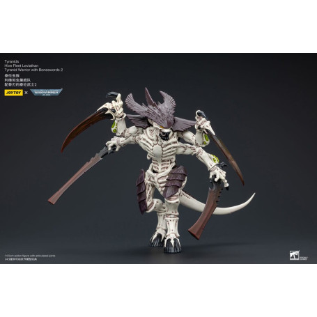 JoyToy Tiránidos - Flota Colmena Guerrero Leviatán con Espadas Hueso 2 1/18 - Warhammer 40K