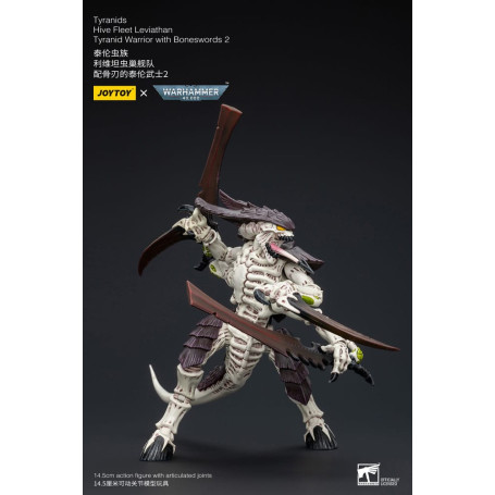 JoyToy Tiránidos - Flota Colmena Guerrero Leviatán con Espadas Hueso 2 1/18 - Warhammer 40K