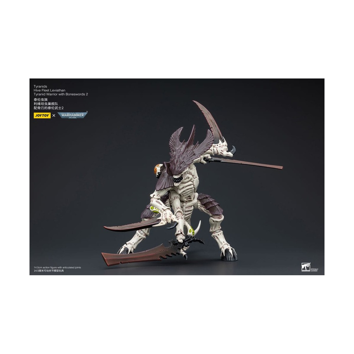 JoyToy Tiránidos - Flota Colmena Guerrero Leviatán con Espadas Hueso 2 1/18 - Warhammer 40K