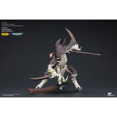 JoyToy Tiránidos - Flota Colmena Guerrero Leviatán con Espadas Hueso 2 1/18 - Warhammer 40K