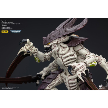 JoyToy Tiránidos - Flota Colmena Guerrero Leviatán con Espadas Hueso 2 1/18 - Warhammer 40K