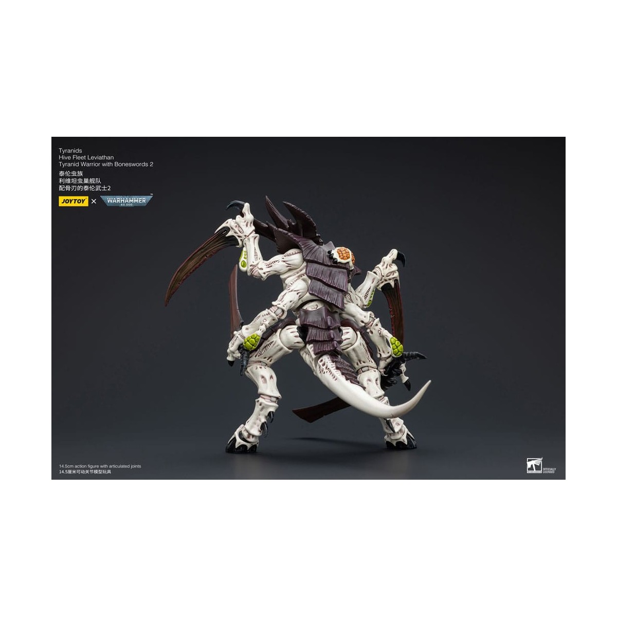 JoyToy Tiránidos - Flota Colmena Guerrero Leviatán con Espadas Hueso 2 1/18 - Warhammer 40K