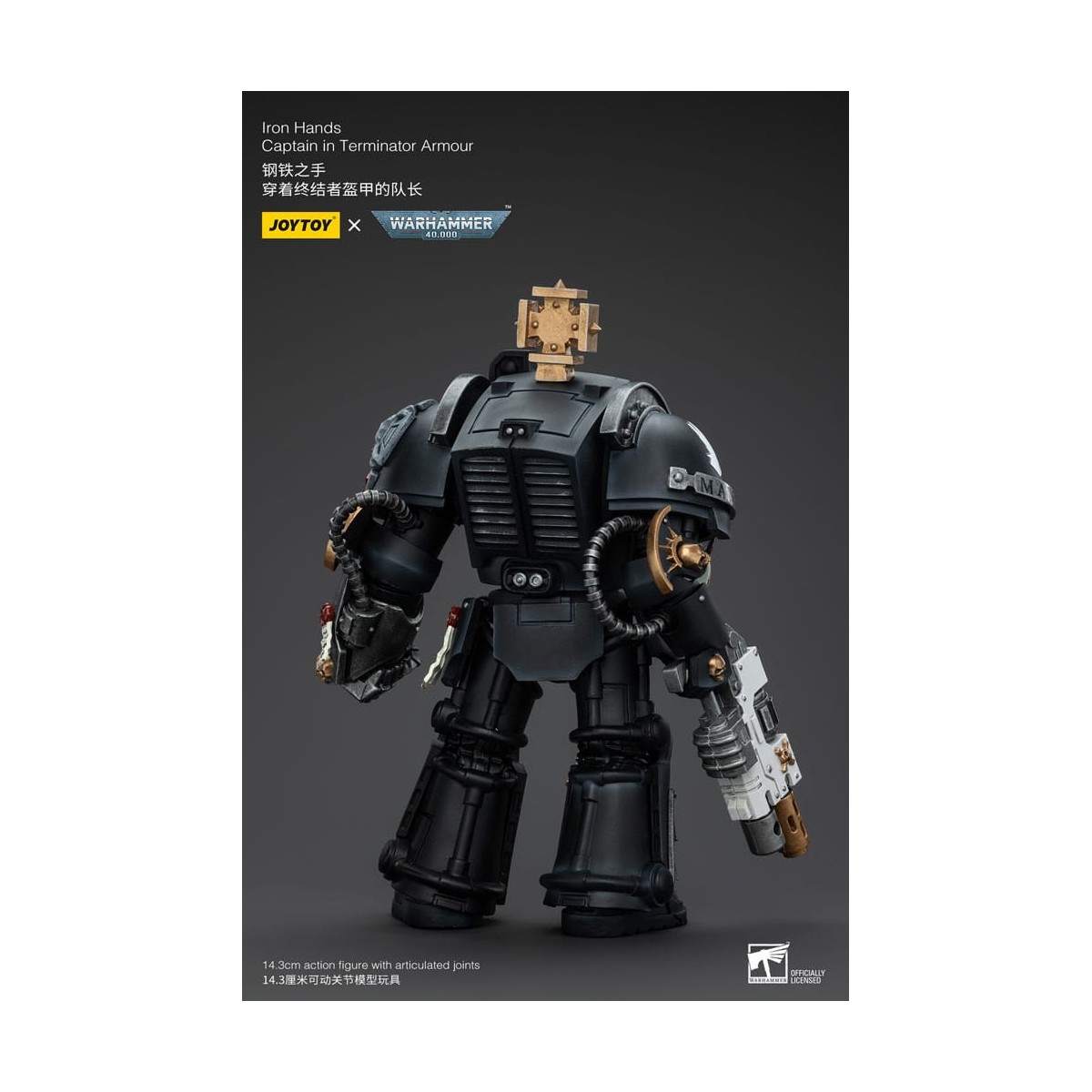 JoyToy Marines Espaciales - Manos de Hierro - Capitán con armadura Terminator - Warhammer 40K