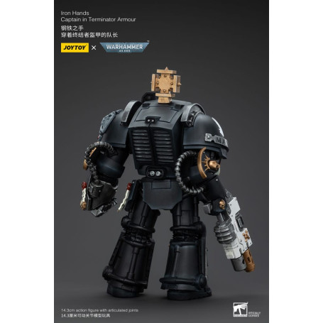 JoyToy Marines Espaciales - Manos de Hierro - Capitán con armadura Terminator - Warhammer 40K