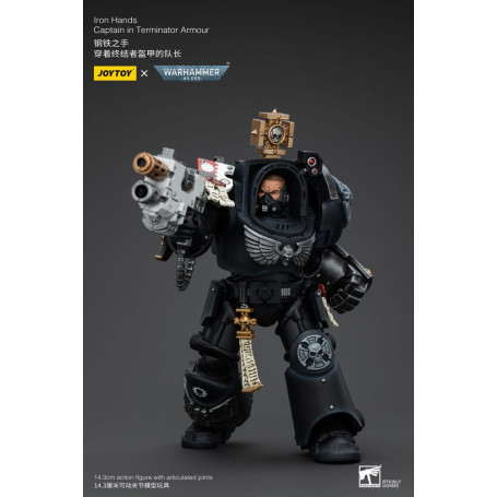JoyToy Marines Espaciales - Manos de Hierro - Capitán con armadura Terminator - Warhammer 40K